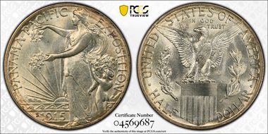 1915-S 50C Panama-Pacific MS65