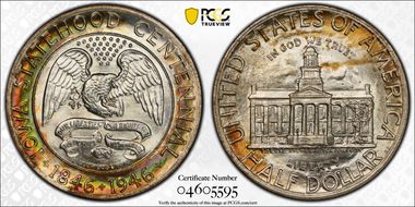 1946 50C Iowa MS67+