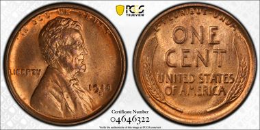 1918-S 1C MS65+ RD