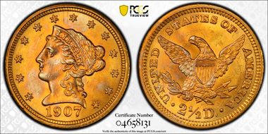1907 $2.50 MS63