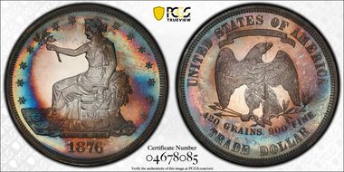 1876 T$1 PR67CAM