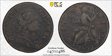 1787 1/2P Machin's, Vlack 19-87C VF25BN