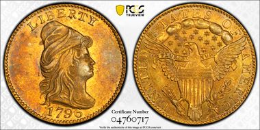 1796 $2.50 No Stars MS62