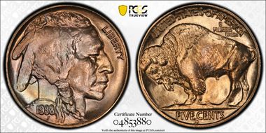 1938-D 5C Buffalo MS67+