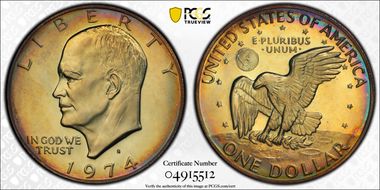 1974-S $1 Silver PR67CAM