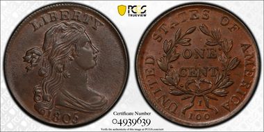 1805 1C S-267 MS63BN