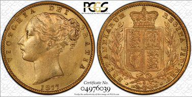 1877-S Sov S-3855 Shield MS62