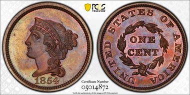 1854 1C J-161 Original PR65BN