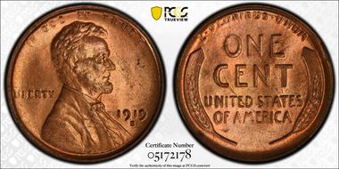 1919-S 1C MS66RD