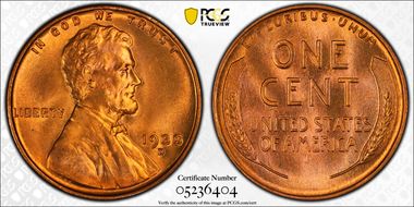 1935-D 1C MS67RD
