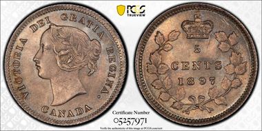 1897 5C Wide 8 MS66