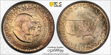 1951 50C Washington-Carver MS66