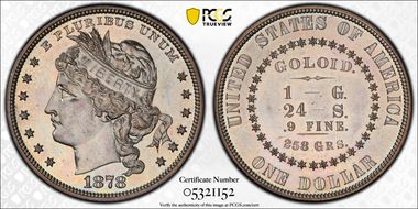 1878 $1 J-1557 PR60