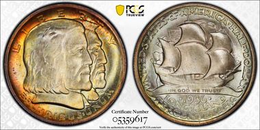 1936 50C Long Island MS67