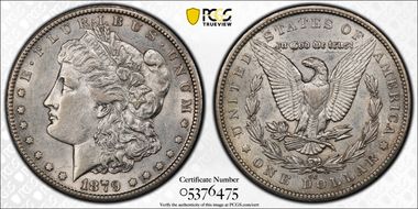 1879-CC $1 VAM 3, Capped Die XF45