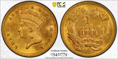 1888 G$1 MS63
