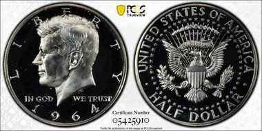 1964 50C Accented Hair PR68DCAM