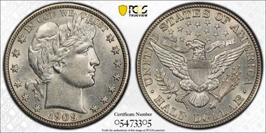 1909 50C AU55