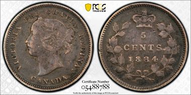 1884 5C Far Blunt 4 VF30