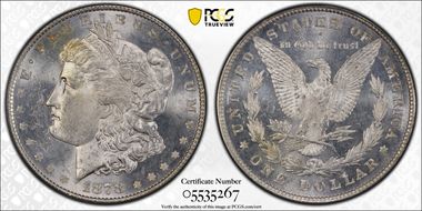 1878 8TF $1 MS63DMPL
