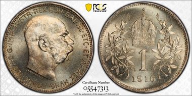 1916 Corona KM-2820  Ag MS66
