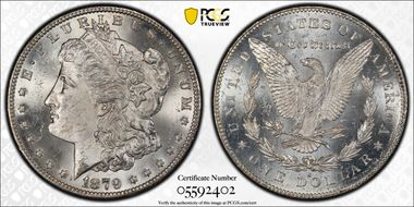 1879-S $1 VAM 42, Rev. of 1878 MS64