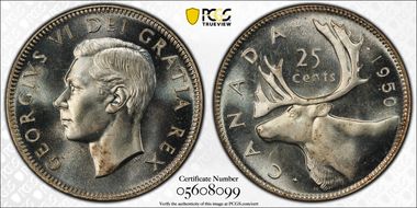 1950 25C MS65