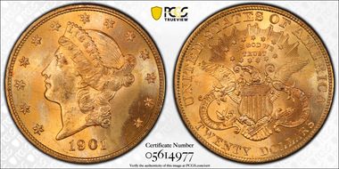 1901 $20 MS64