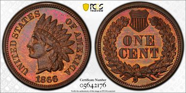 1866 1C PR65RB