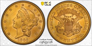 1860 $20 MS64