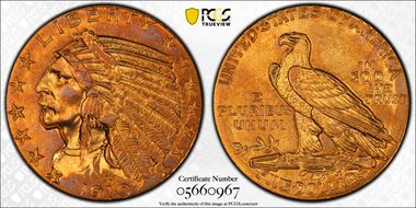 1910 $5 AU55