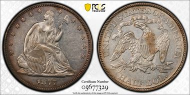 1877 50C Closed Bud WB-103 AU53