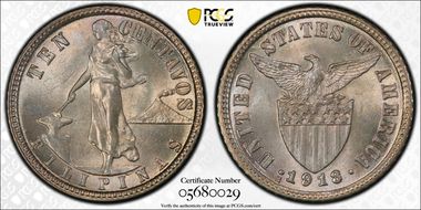 1918-S 10C MS65