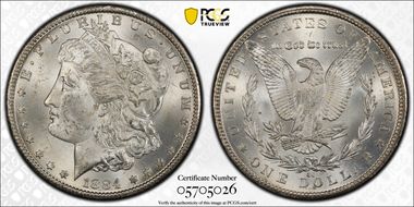 1884-CC $1 MS62