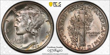 1927-S 10C MS66+ FB