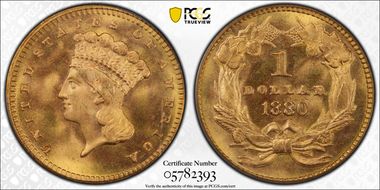 1880 G$1 MS68
