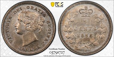 1875-H 5C ND 1/1 8/8 Thk Pt 7 Lg 5 AU55