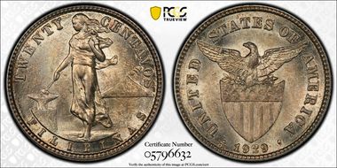 1929-M 20C Allen-11.19c RP 2nd 9 AU58