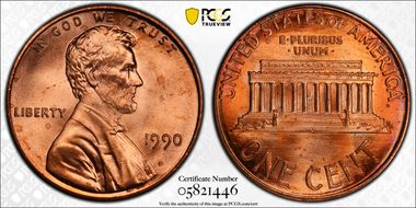 1990 1C MS67RD