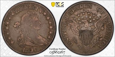 1807 50C Draped Bust XF40