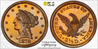 1879 $2.50 PR64