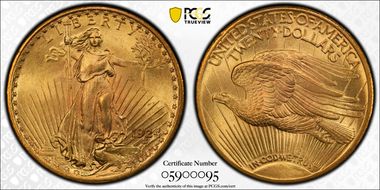 1924 $20 MS66