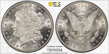 1892-CC $1 MS65+