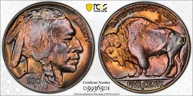 1930-S 5C MS66+