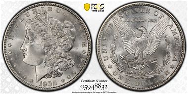 1902 $1 MS66