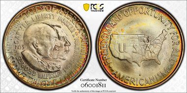 1953-S 50C Washington-Carver MS66+