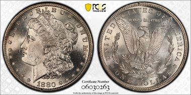 1880-S $1 MS64
