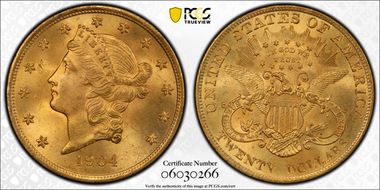 1904 $20 MS64