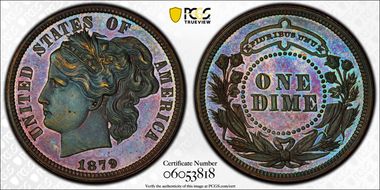 1879 10C J-1585 PR65BN