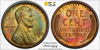 1909-S VDB 1C MS63RB